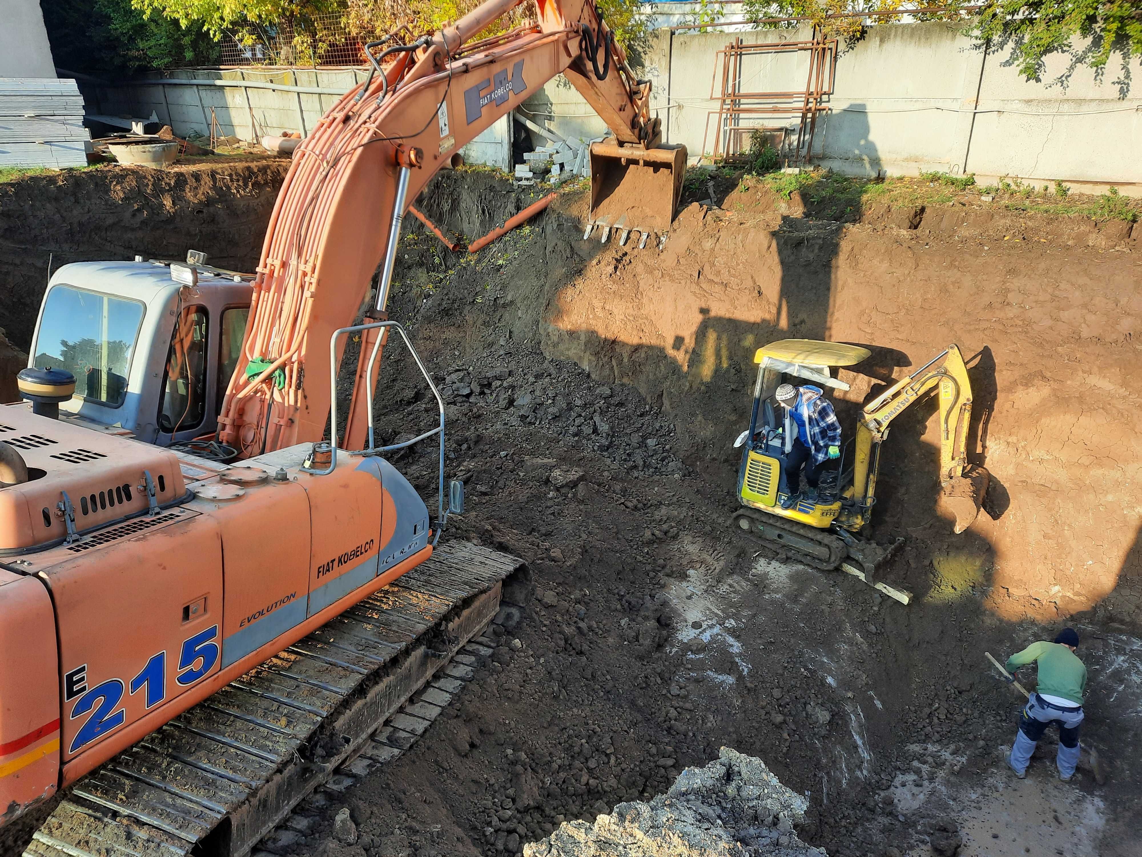 Miniexcavator, utilaj sapat, bobcat, buldo