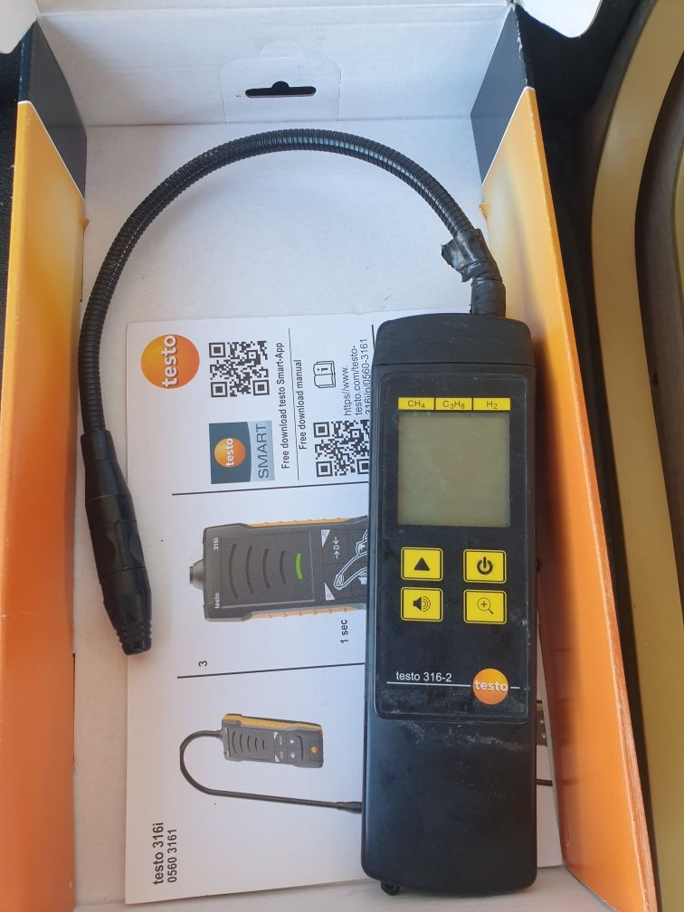 Testo 316-2 detector gaze scurgeri gaze fara încărcător