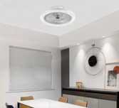 2в1 Smart LED RGB Лампа Вентилатор за таван с дистанционно управление