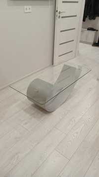 Дизайнерска маса от стъкло и метал
