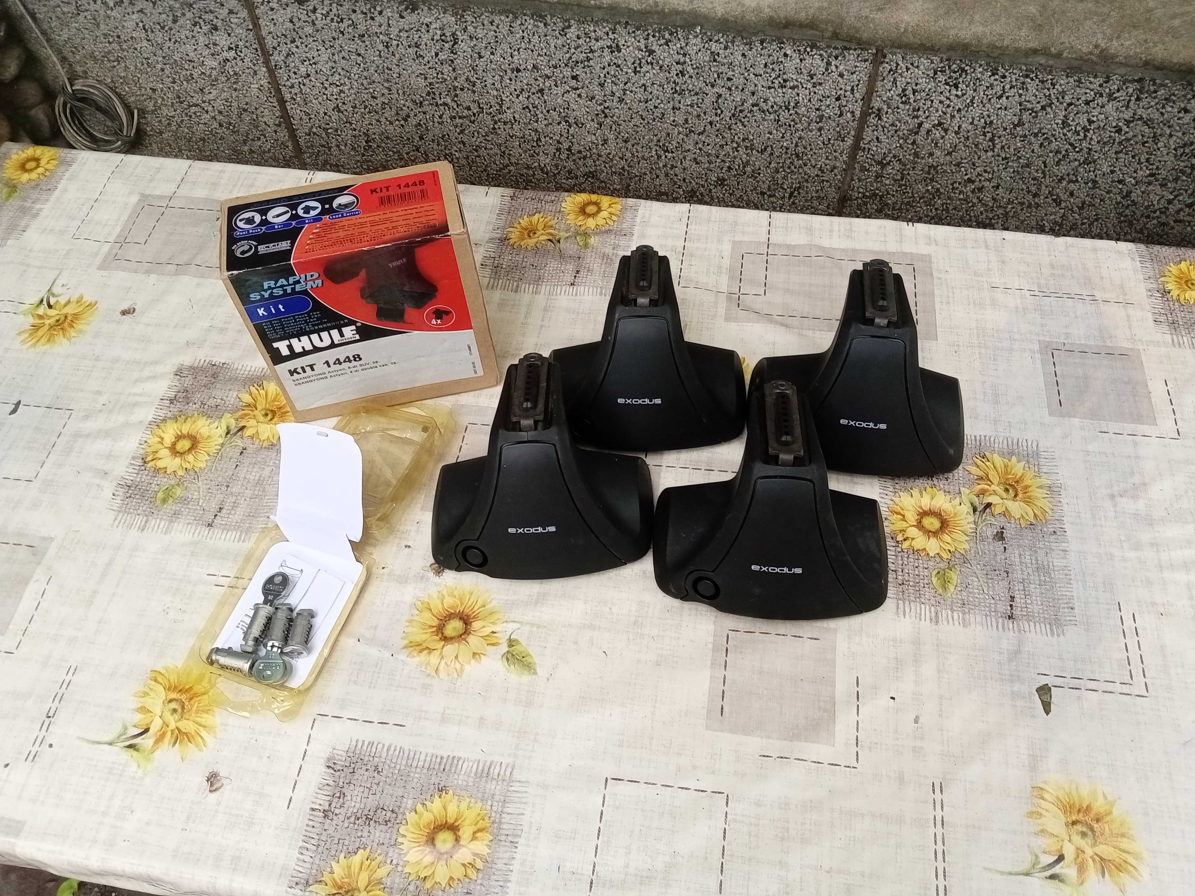комплект НОВИ пети захвати за багажник THULE 1448 за Ssangyoung Actyon