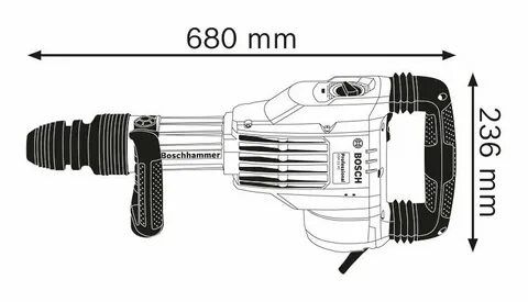 Электрический отбойный молоток Bosch GSH 11 VC Professional, 1.7 кВт