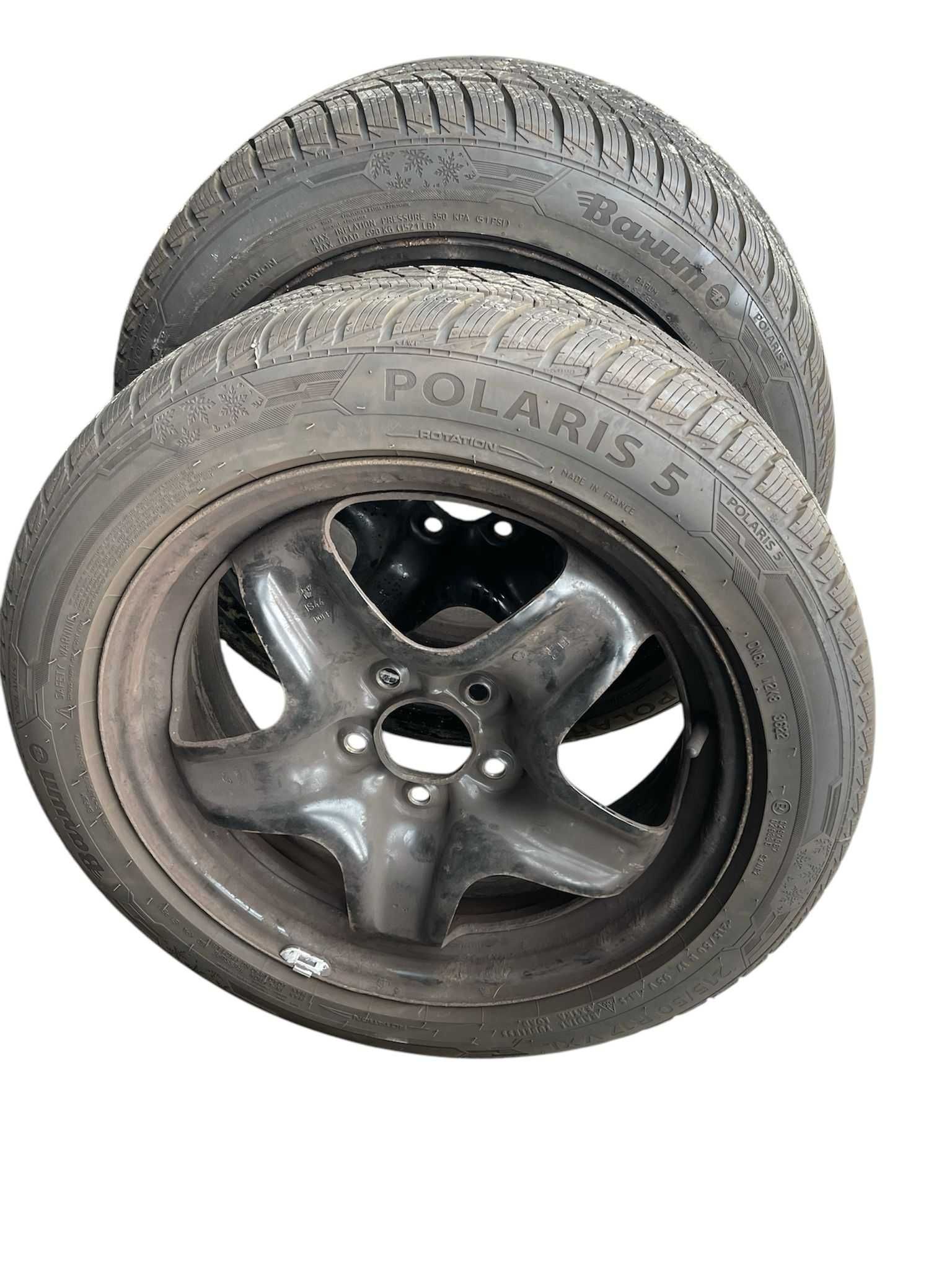 Set jante tabla Opel R17 cu anvelope de iarna 215 50 R17 Barum
