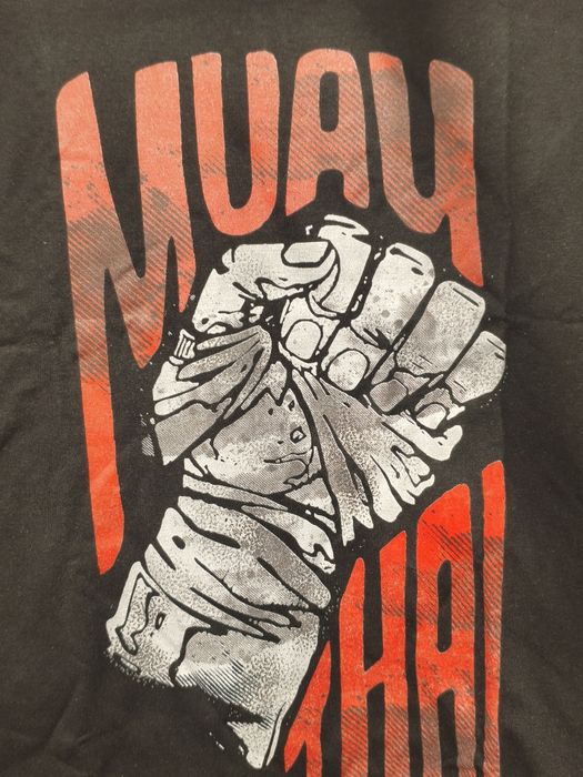 Tricou Rule Out bumbac M negru nou muay thai