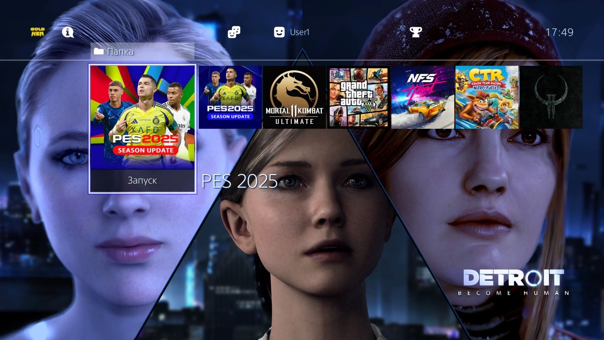 PS4/PS5 PES 2018  ga  2025 Yangi Patch Datapac 7.04