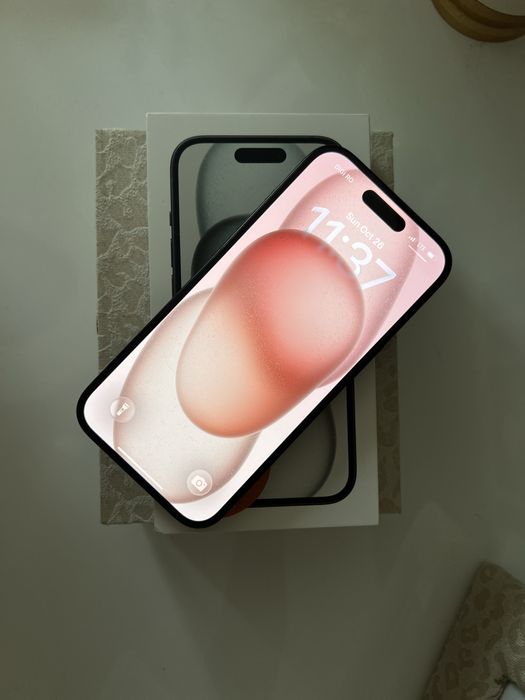 Iphone 15 Black 128 GB in stare excelenta