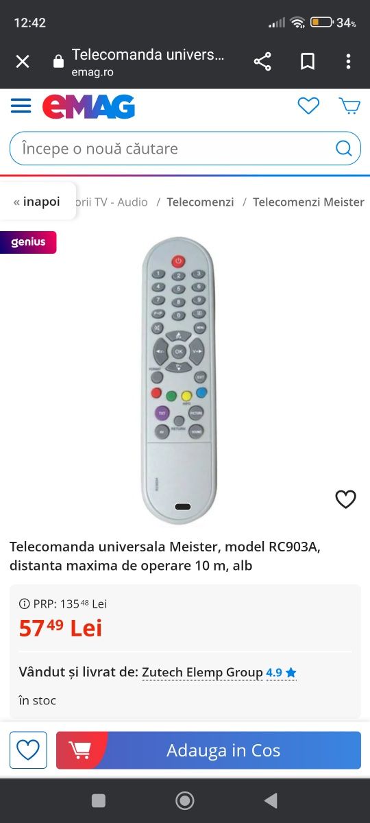 Vand telecomanda