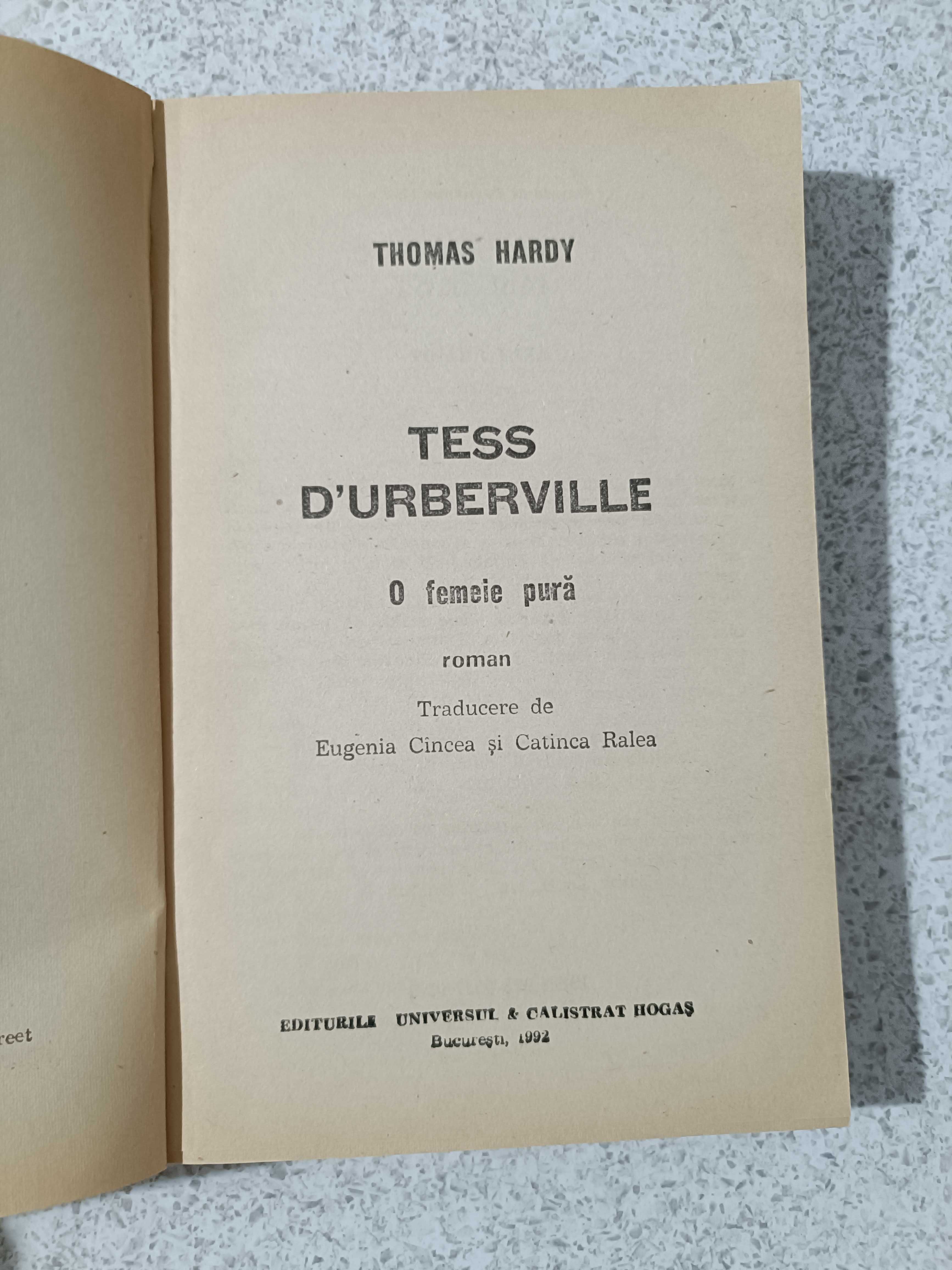 Tess - O femeie pură de Thomas Hardy