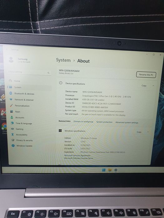 Laptop Samsung 14 "