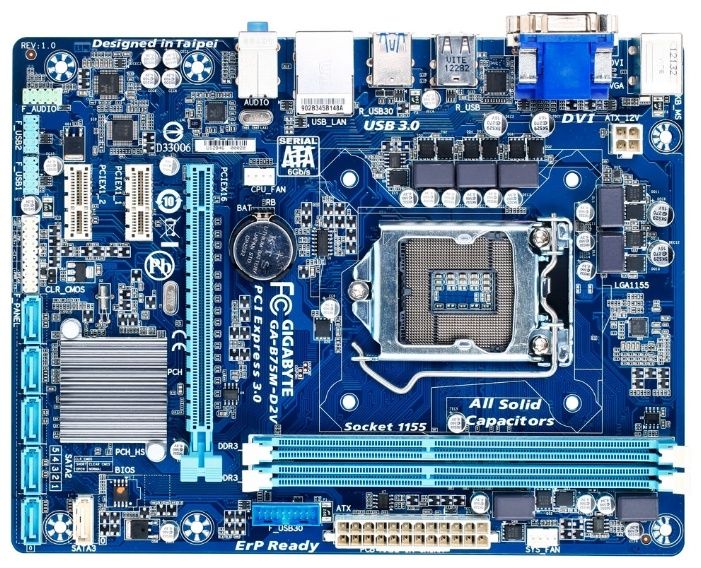 Плата gigabyte b75 для i5 3470