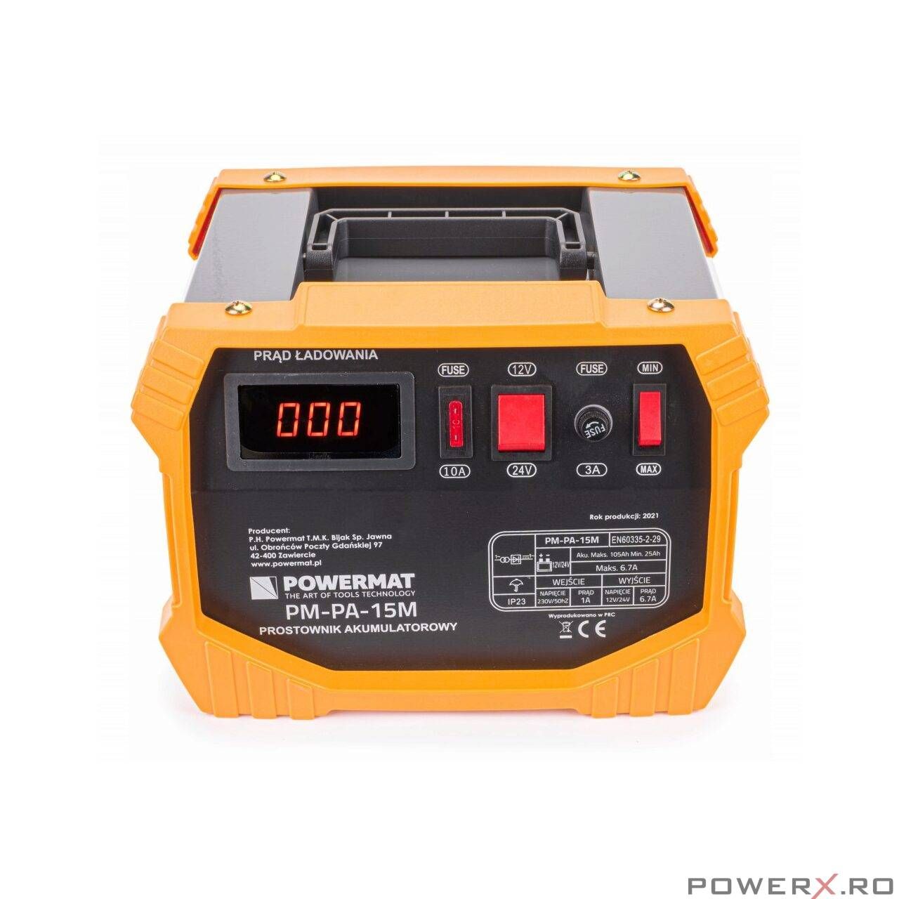 Redresor auto Powermat 9A 12/24V pentru baterie 25-105 ah