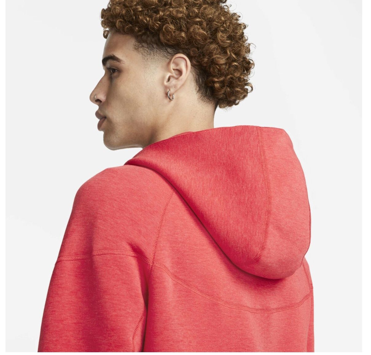 Nike Tech Fleece Windrunner - Червен XXL I