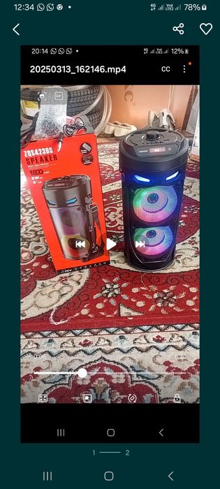 Калонка сатылады микрафоны бар блютизбен флешкымен аитады