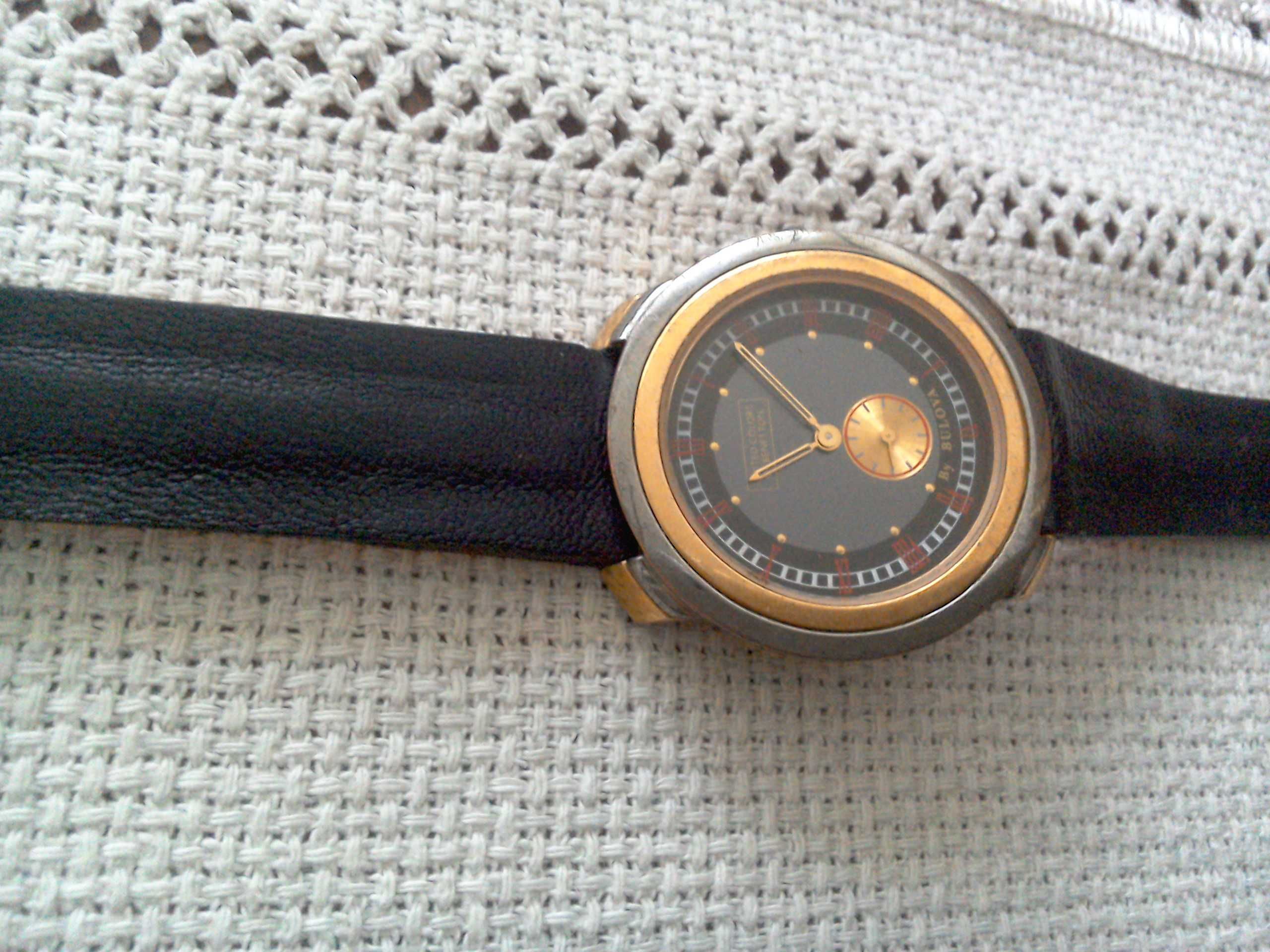 Ceas Benetton by Bulova, quartz, 37 mm fc, curea piele, nouă