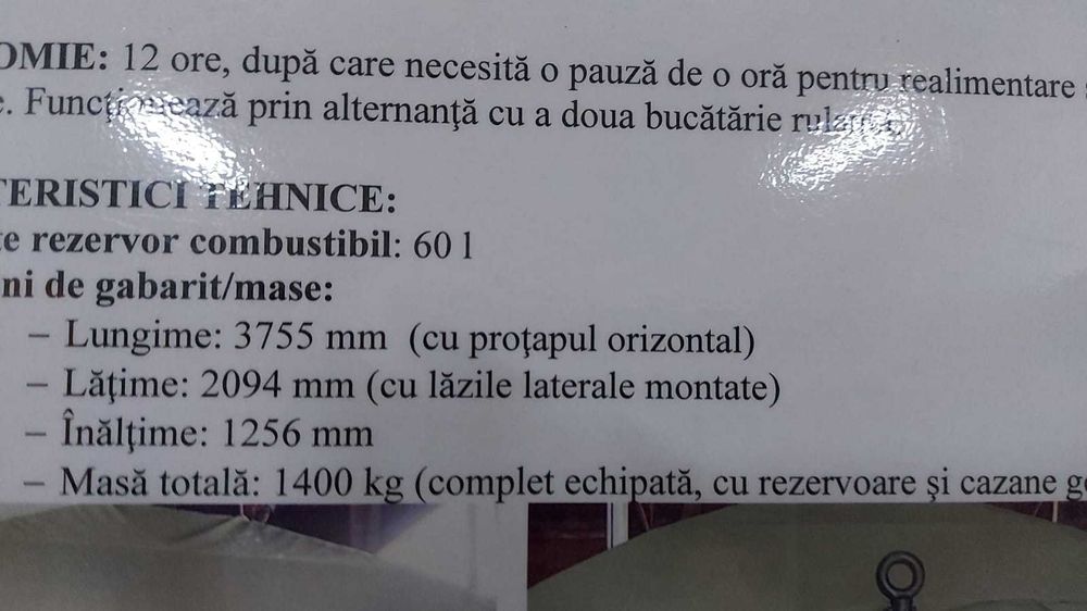 Vand bucatarie militara de campanie