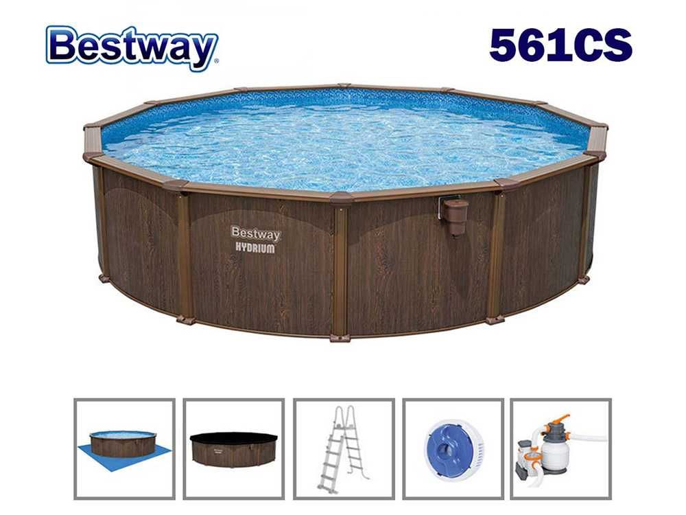 Басейн с конструкция, 550x130см, Bestway 561CS Hydrium, с аксесоари