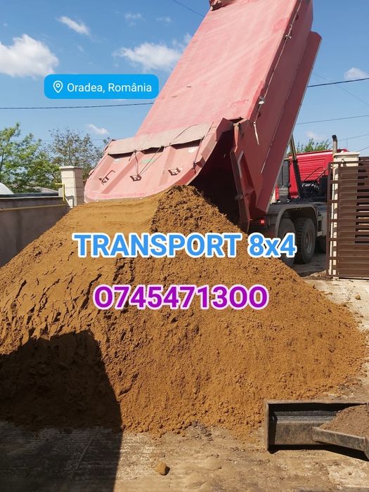 Nisip, piatra, pământ grădină, nivelare cu utilaje dumper