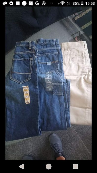 Лот нови дънки и панталон за 8 г. Old navy и  The Children's place