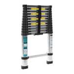 Scara telescopica din aluminiu DETOOLZ, 3.8m -13 trepte Garantie