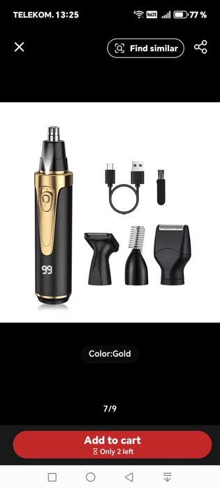 Set profesional pentru ras tuns nas sprincene