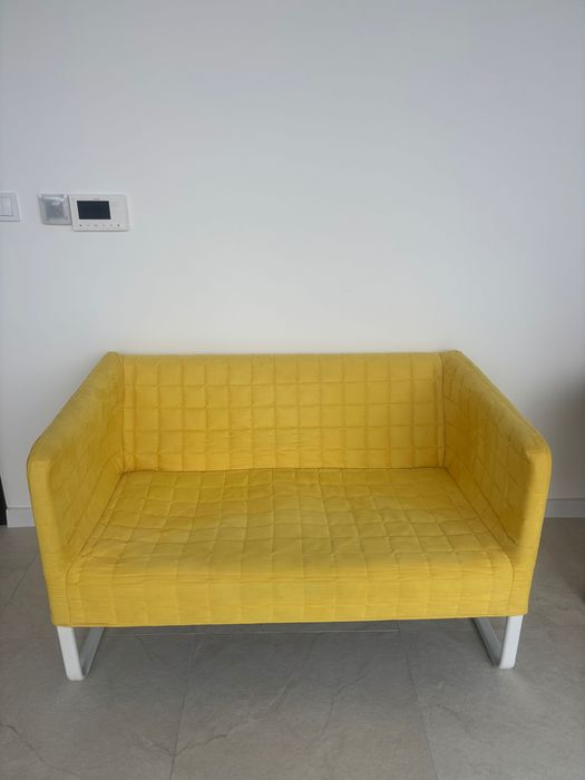 Двуместен диван жълт Ikea