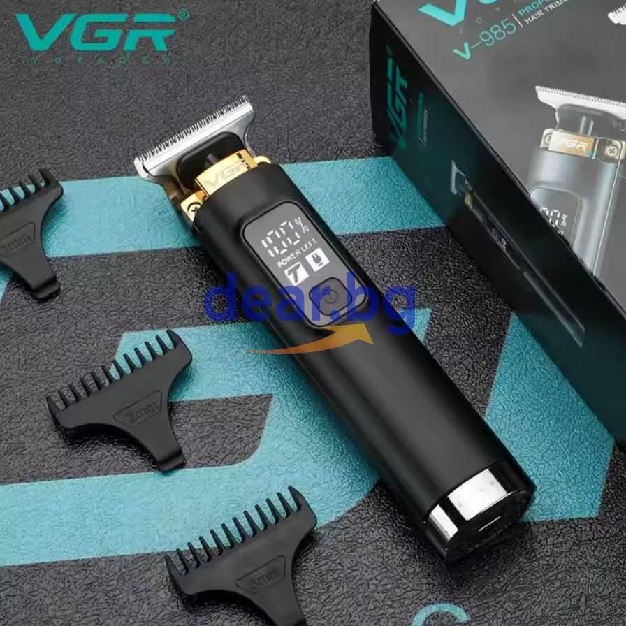 Професионален Безжичен Тример Машинка за Подстригване VGR V985