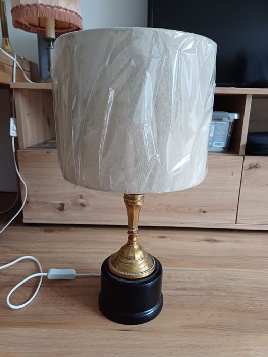 Accesoriu decorațiune lumina vintage colectie alama lemn Anglia 1930