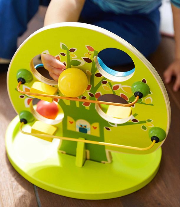 НОВА! Дървена писта с 3 топки ролбан Дърво