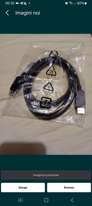 cablu dell hp original display port displayport nou 1.8 m 180cm
