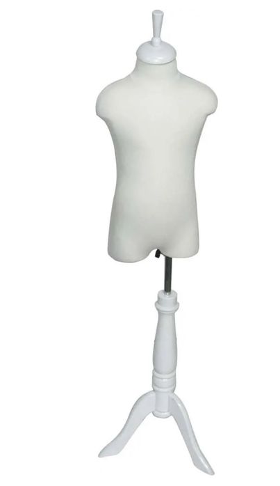 Манекен шивашки дете пенолатекс Н52 бял комплект