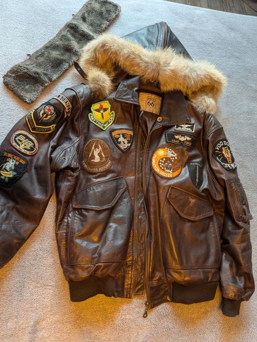 Авиаторско яке от естествена кожа