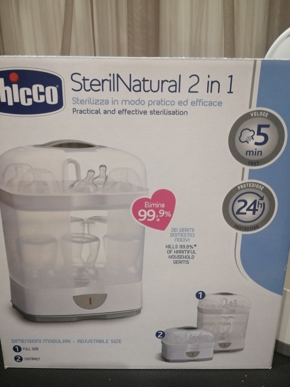 Стерилизатор chicco Steril Natural 2 в 1