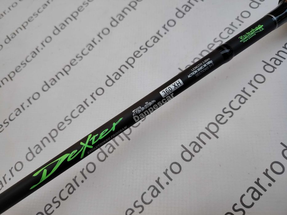 Lanseta fibra de carbon Robinhan DEXTER Feeder 3,60metri Actiune:180gr