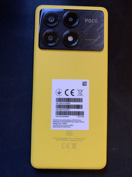 Poco X6 Pro, 512GB, 12GB RAM, 5G, Yellow, Garantie, NOU