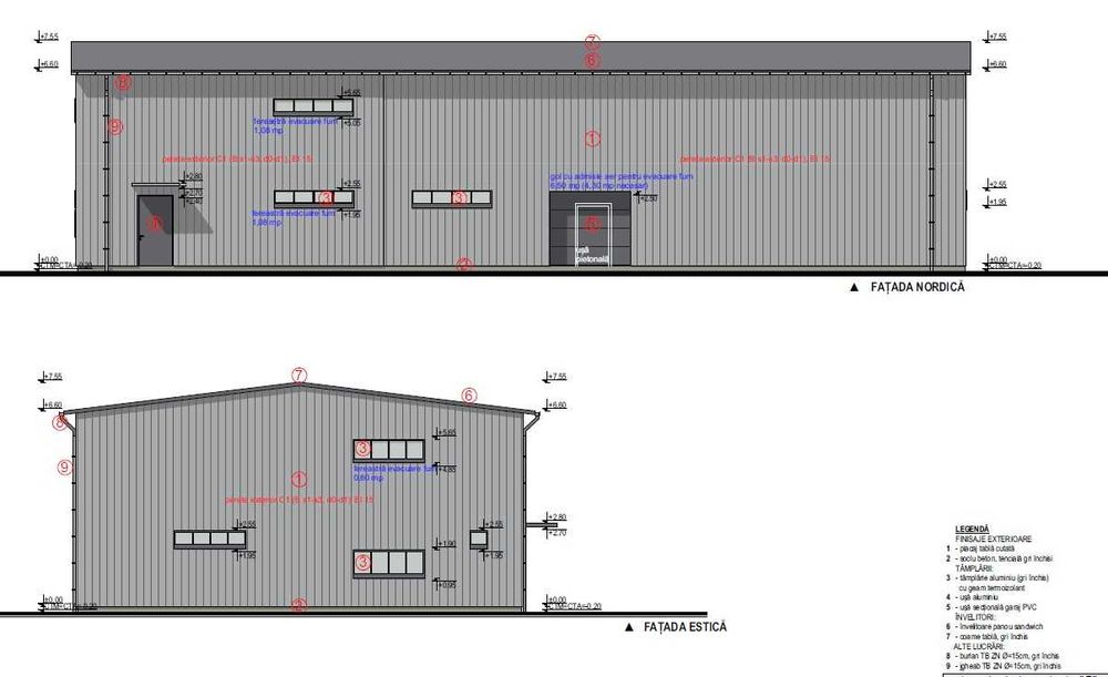 Teren intravilan 1700mp - Poplaca - autorizatie constructie hala 450mp