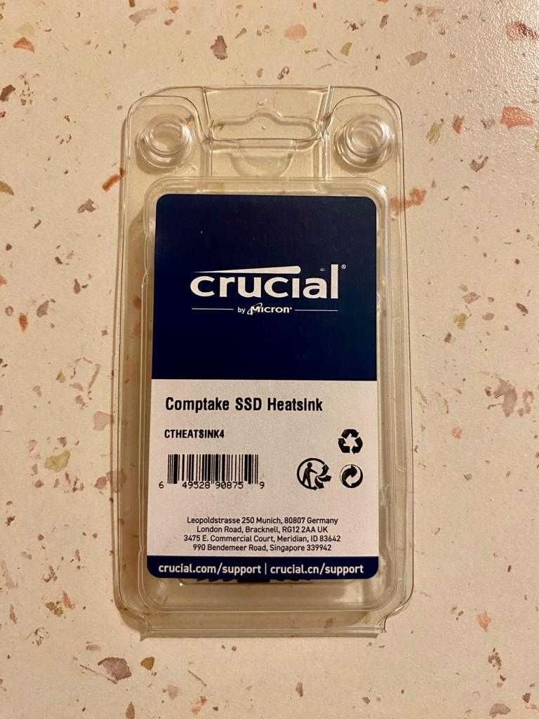 Crucial Comptake M.2 2280 Heatsink | Racire Pasiva | Nou | CTHEATSINK4