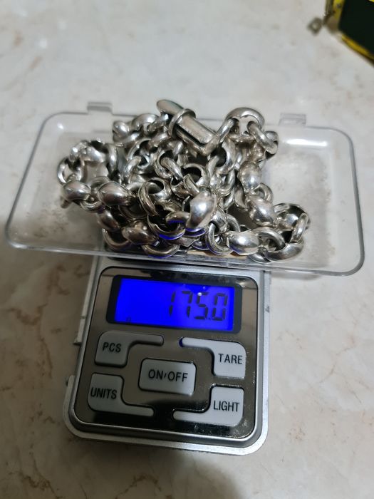 Superb lant foarte masiv argint 925 175 gr,model deosebit,60 cm,nou