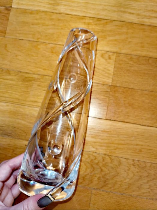 Ваза кристална STUART Crystal AURA VASE от JASPER CONRAN 20см височина