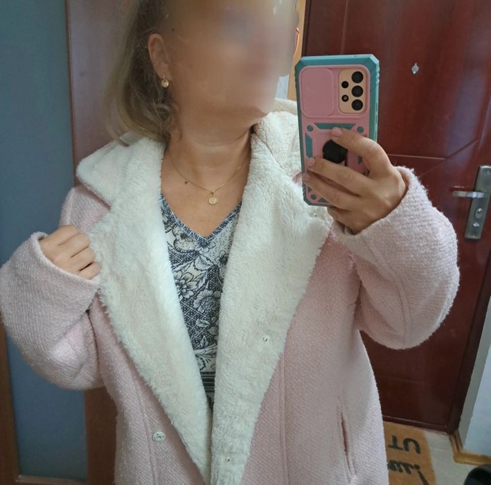 Palton gros cu blanita