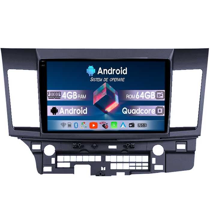 Navigatie Mitsubishi Lancer 2007-2012 10' 4GB RAM/64GB ROM, Android 14