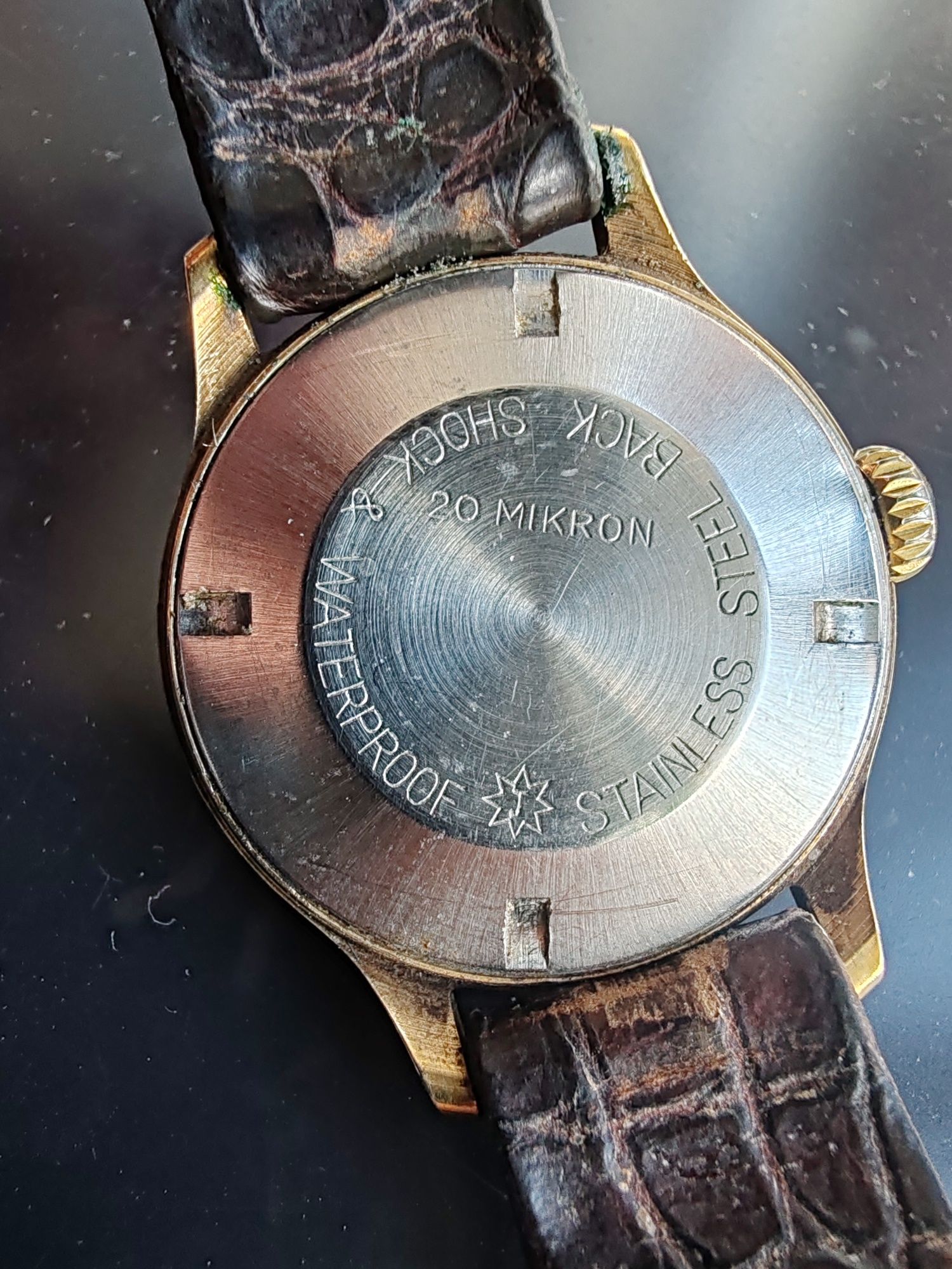 Ceas Junghans Mecanic Placat cu aur 20 microni