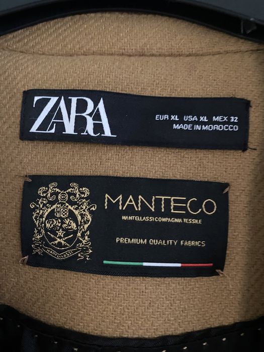 Дамско палто ZARA 75%вълна XL НАМАЛЕНО!