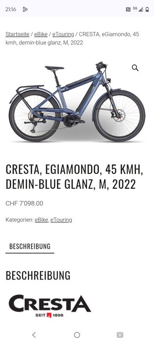 Bicicleta electrica Touring BOSCH SPEED 45kmh 2 baterii *1125WH