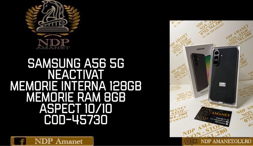 NDP Amanet Braila Samsung A56 5G neactivat ( 45730)