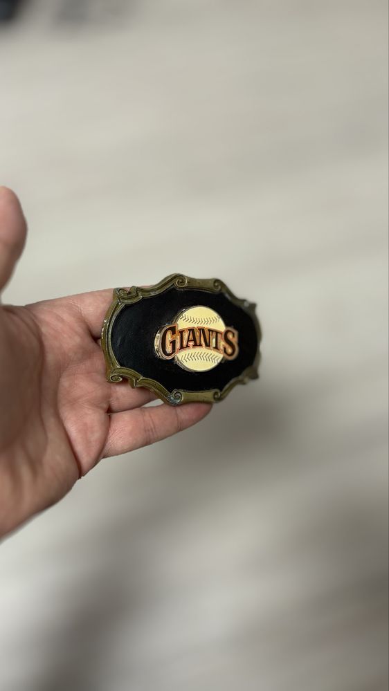 Catarama Curea Giants RainTree 1978-Vintage-Piele si Bronz-Deosebit-