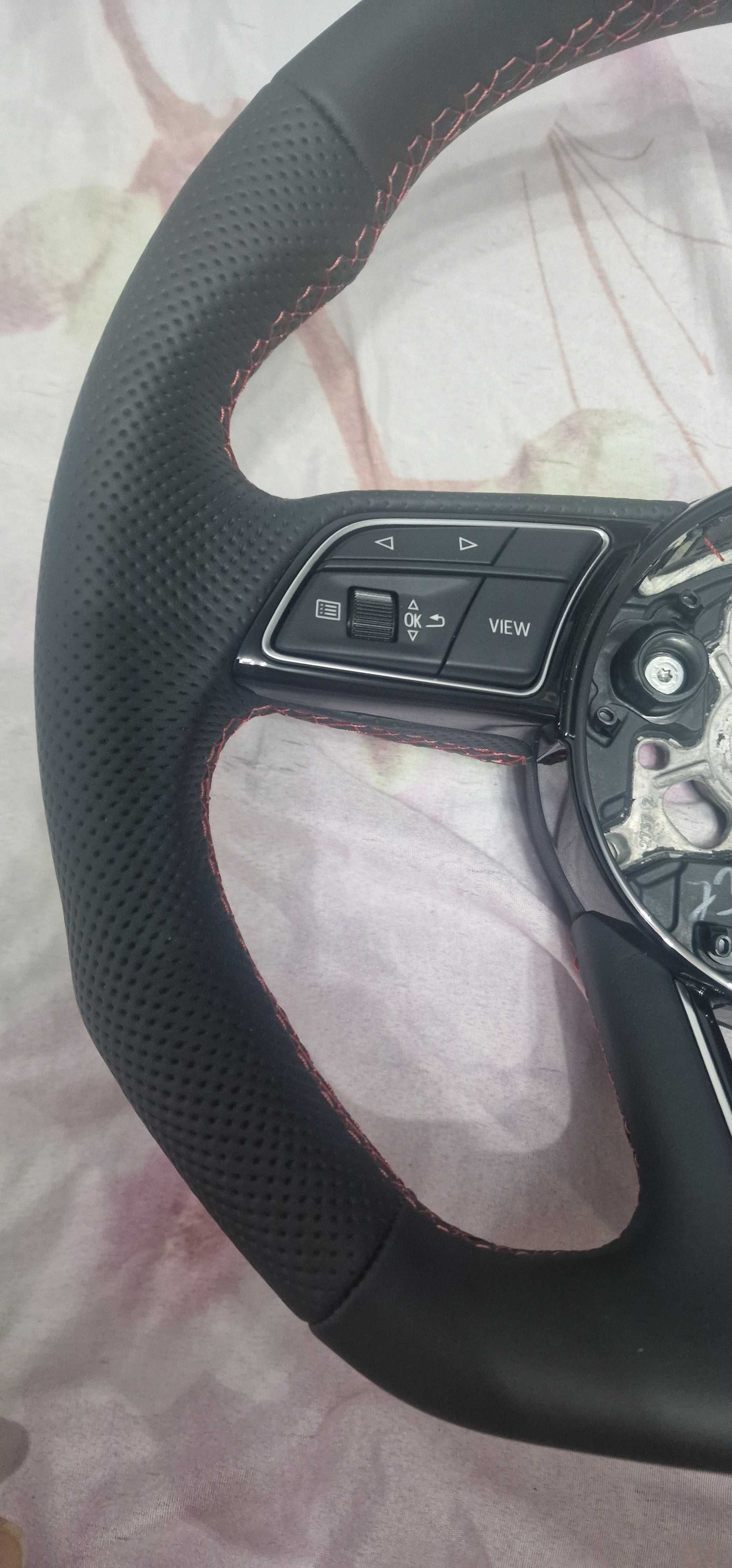 волан audi s line перфорирана кожа a4 b9 a5 8w a3 8v