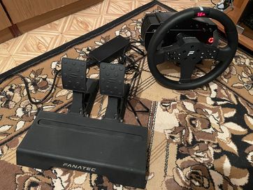 Fanatec CS 2.5 + P1 V2 + CSL Elite Pedals (нов волан)