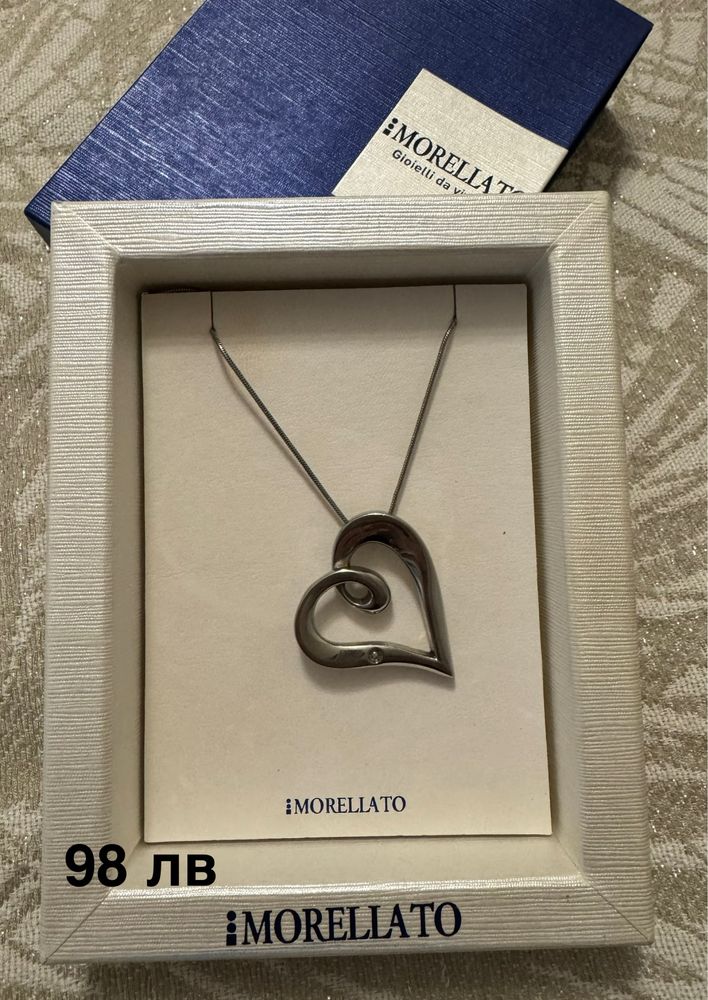 Бижута, колие, обеци, сребро, перли, swarovski, morellato