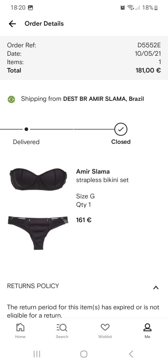 Amir Slama, bikini set, marime G/L