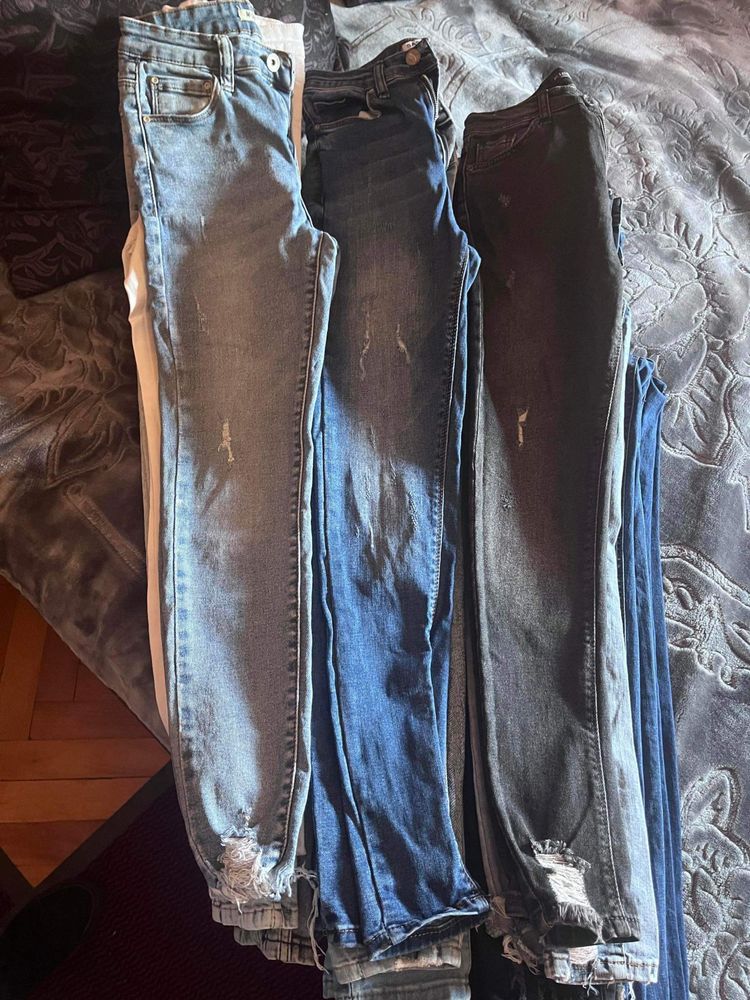 Lot blugi xs talie înaltă